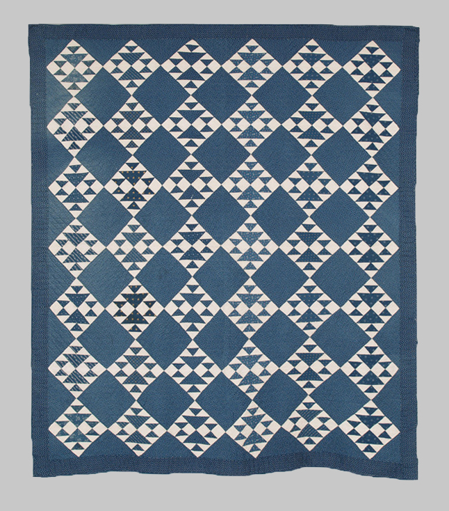 Q8324 Blue & White Goose and Goslings
