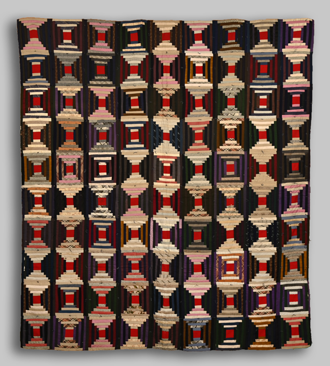 BTG66 Log Cabin Courthouse Steps Quilt