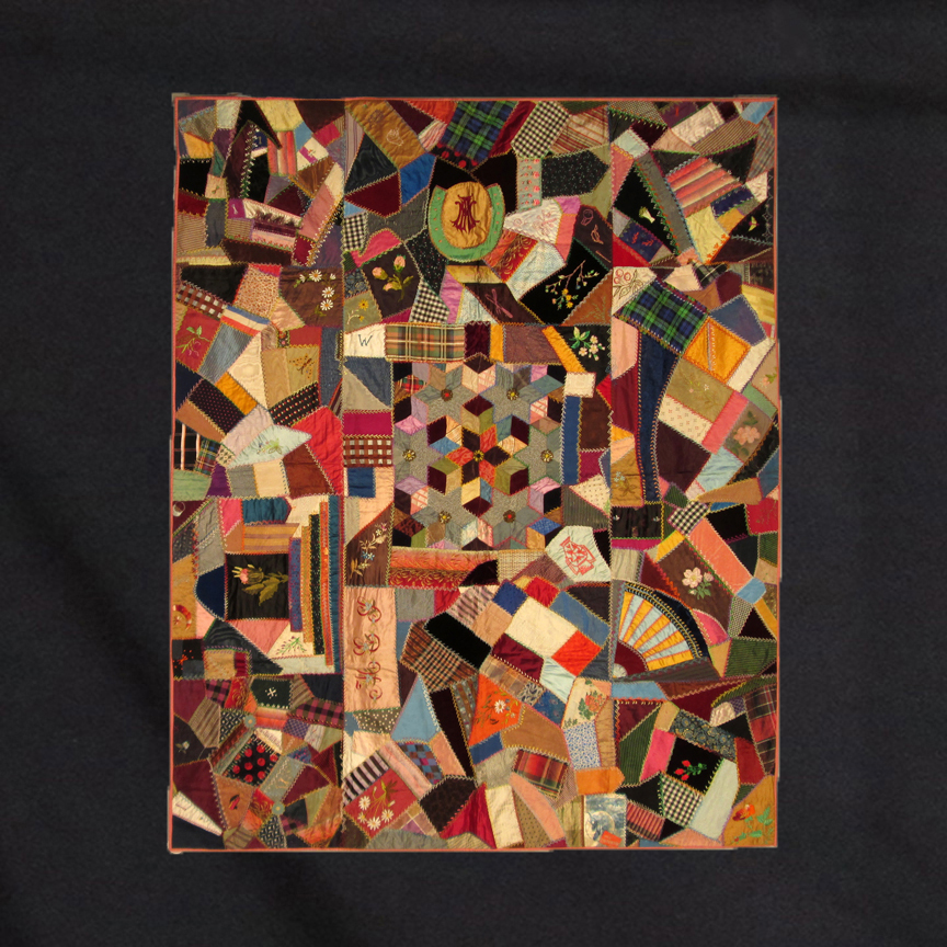 CONAMC1 Center Medallion Victorian Crazy Quilt