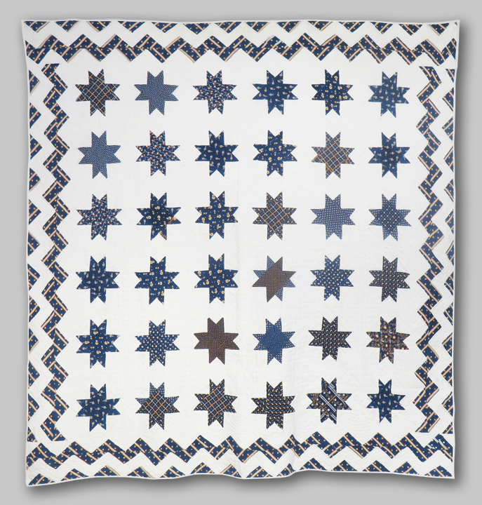 CONBP5 Ohio Star with Zigzag Border Quilt
