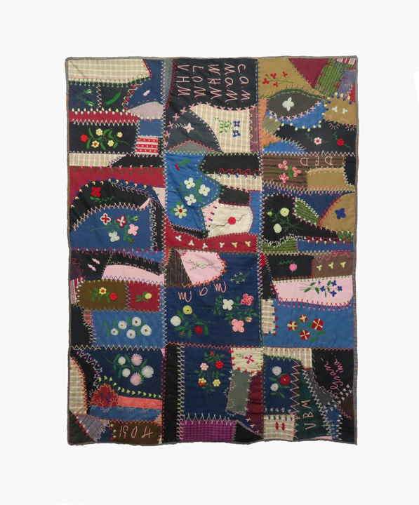 conclk1 Folk Art Wool Crazy Quilt