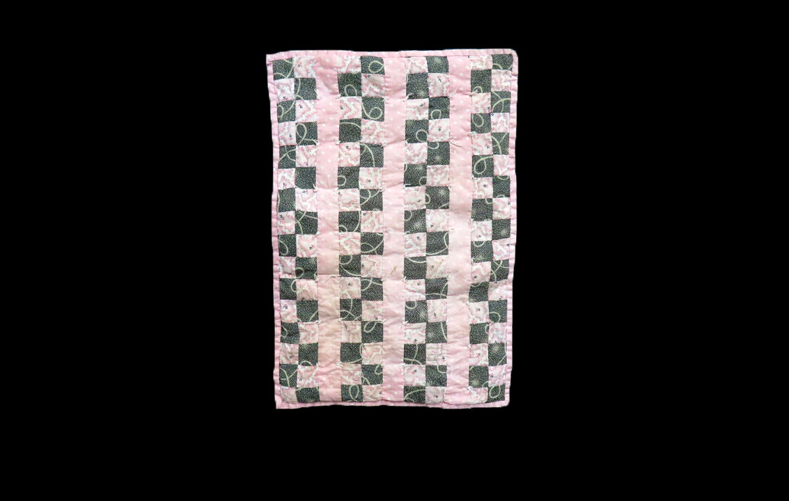 DQ300 Unusual Bars 4 Patch Doll Quilt