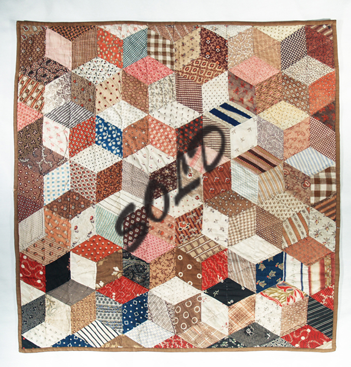 F173 New Hampshire Tumbling Blocks fragment
