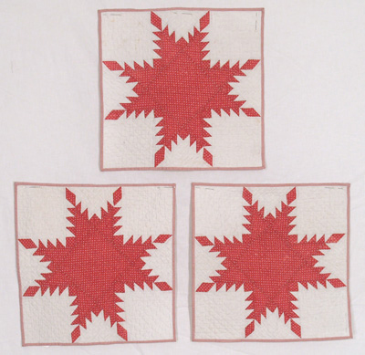 F426 Red & White Feathered Star Fragment