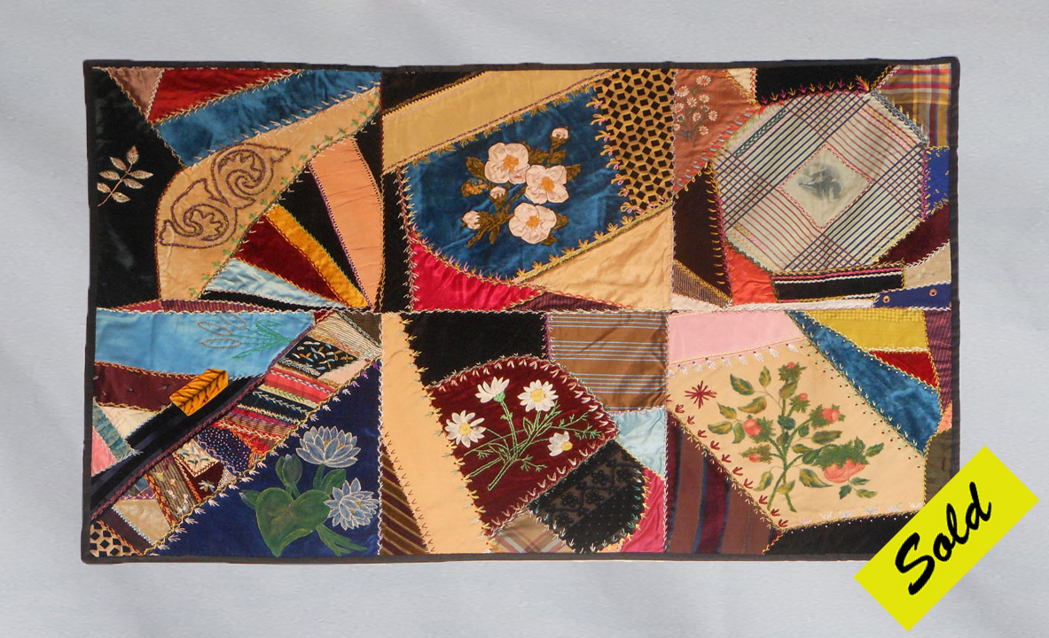 F602 Victorian Crazy Quilt Fragment