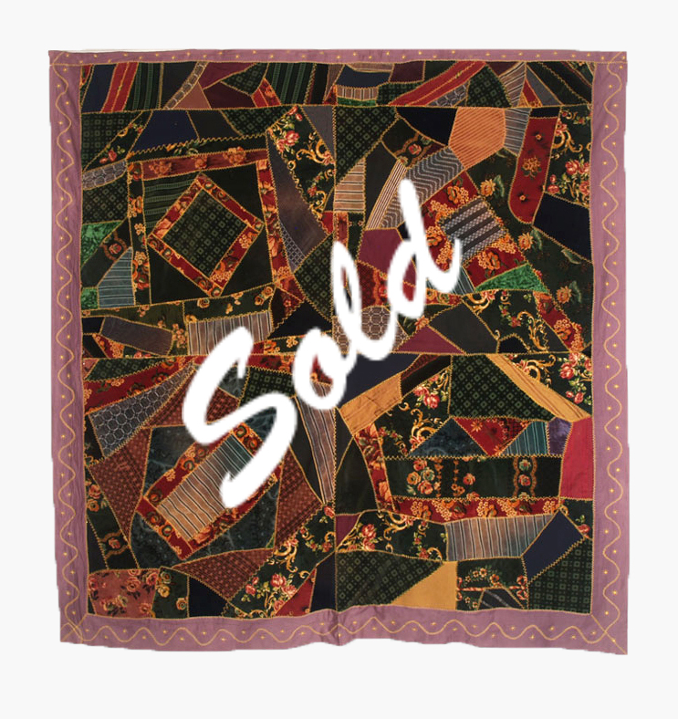 Q8213 Folk Art Upholstery Crazy Quilt