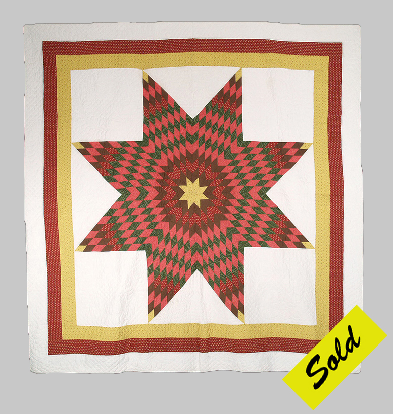 Q8440 Heavily Quilted Star of Bethlehem