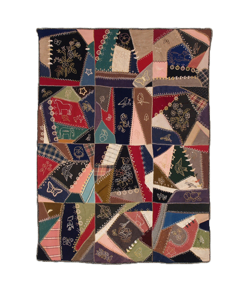 Q8563 Dated Victorian Crazy Quilt with Jumbo