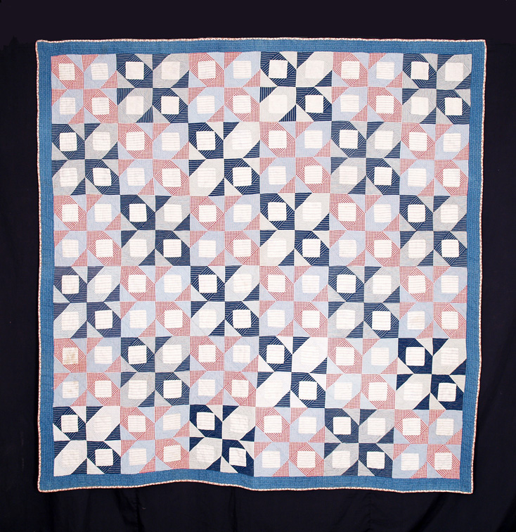 Q8566 Four Patch Broken Dishes/Diamond in a Square