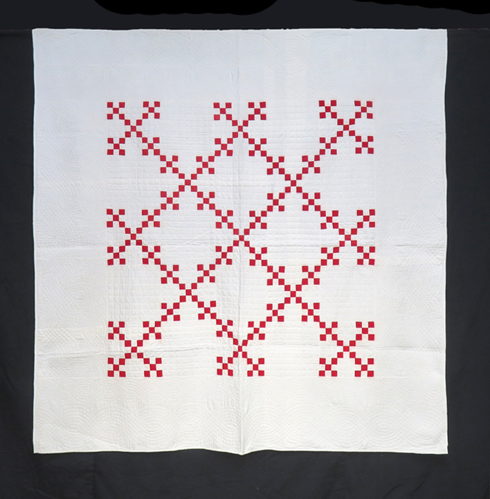 Q8735 Double Nine Patch Single Irish Chain