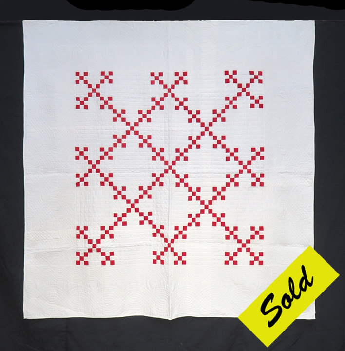 Q8735 Double Nine Patch Single Irish Chain