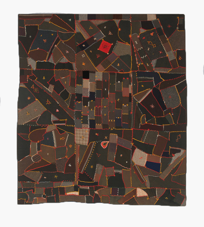 Q8792 Folk Art Wool Crazy Quilt