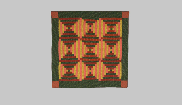 Q8892 Log Cabin Sunshine & Shadow Bassinet Quilt