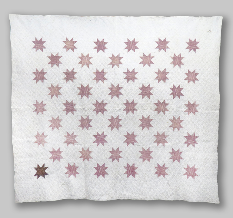 Q8961 Signed and Dated LaMoyne Star Quilt