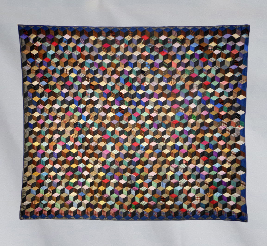 Q9041 Silk Tumbling Blocks
