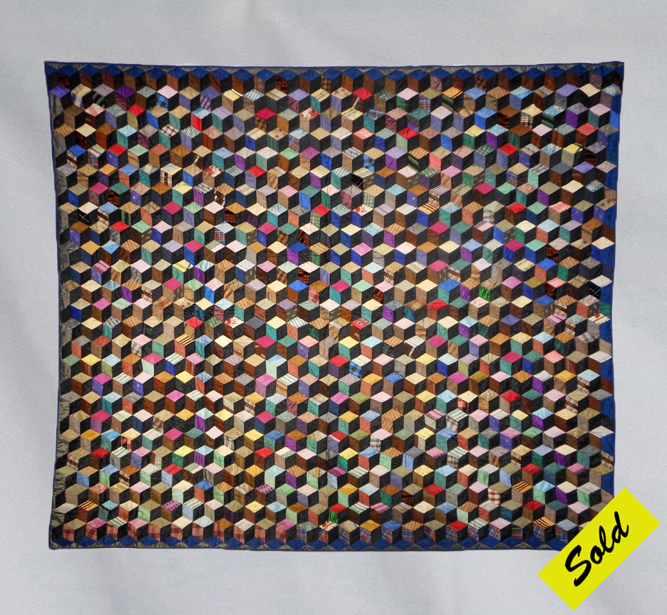 Q9041 Silk Tumbling Blocks