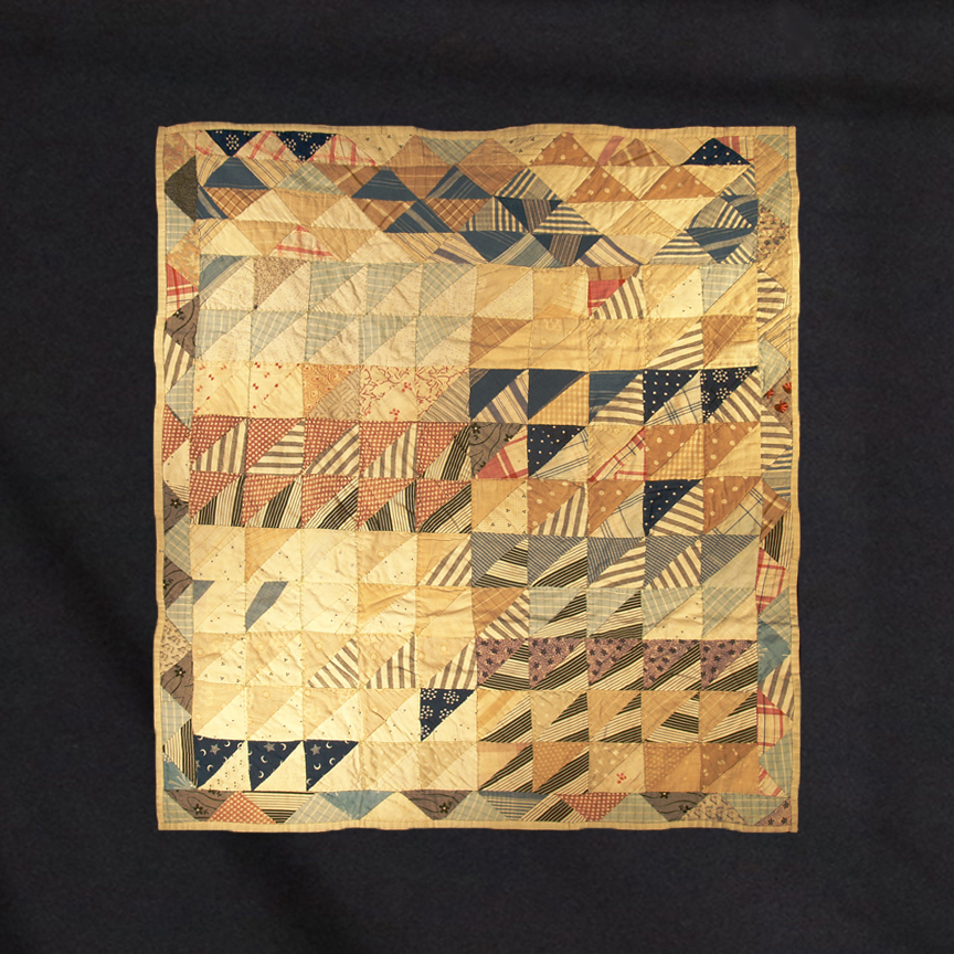 Q9049 Geese in Flight with Triangle Border Bassinette Quilt