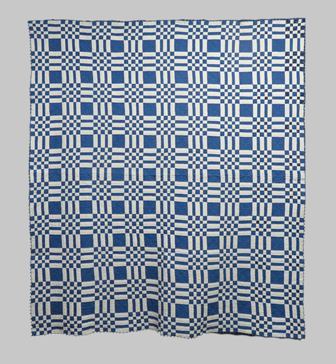 Q9051 Checkerboard and Bars Optical Illusion Quilt