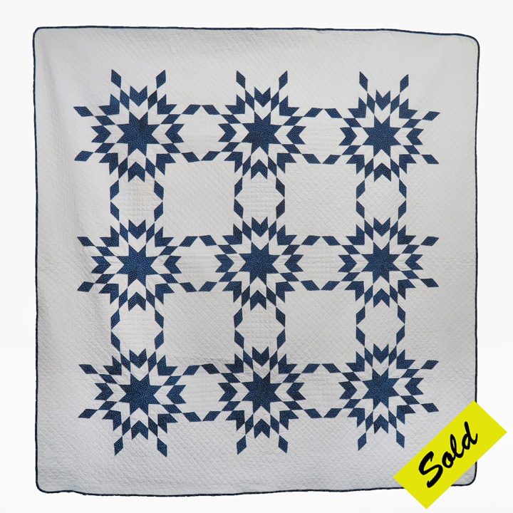 q9105 Blue and White Broken Star