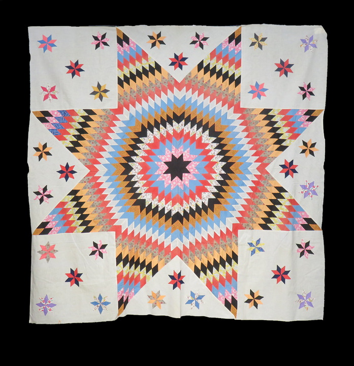 qt203 The Lone Star Quilt Top
