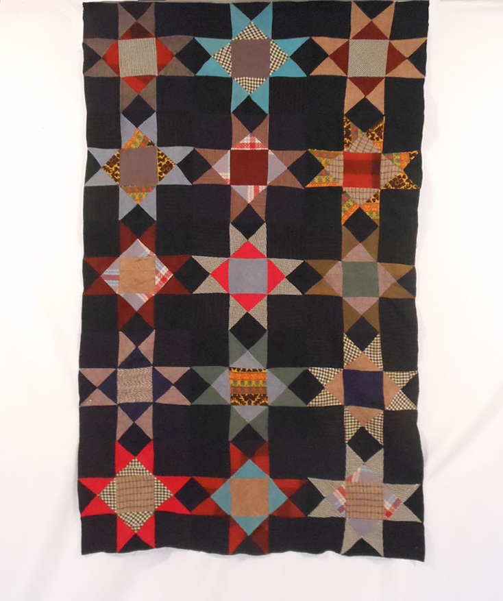 QT809 Wool Ohio Stars Quilt Top