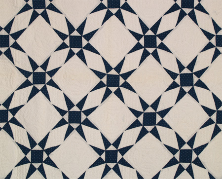 antique indigo quilt