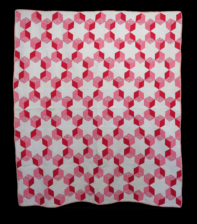 btg-collection-30 Tumbling Block, Stars and Blocks, or Columbian Quilt