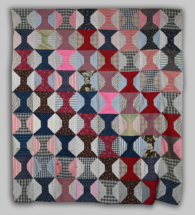 Four Patch Diamond in A Square Quilt Top