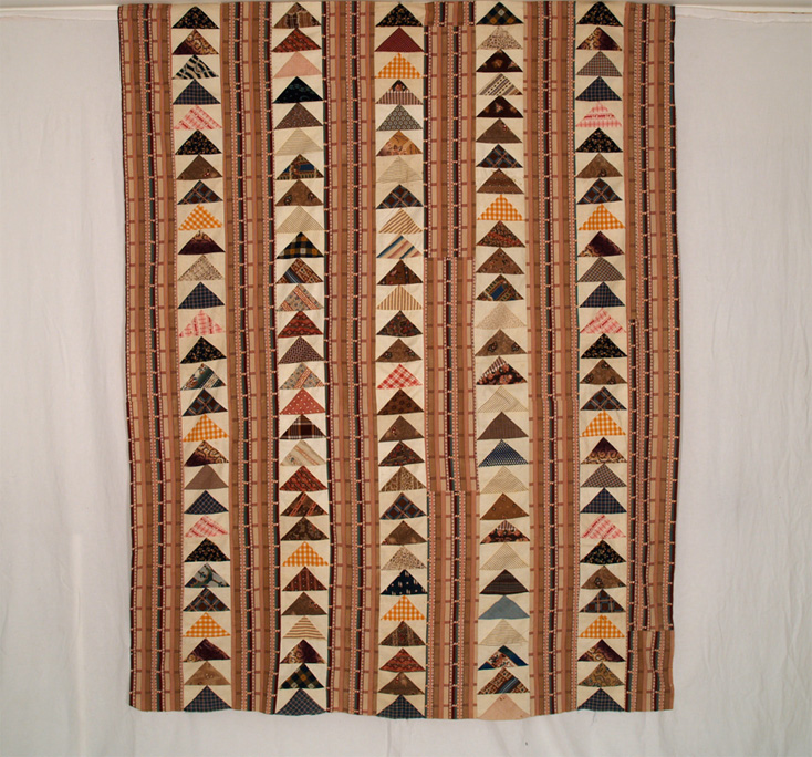 CON PJ8 Flying Geese with Bars Quilt Top 
