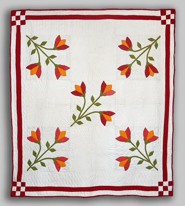 Folk Art Tulips Quilt