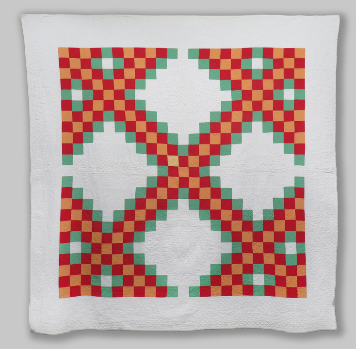 CONJE30 Optical Illusion Triple Irish Chain 9-patch 4-block Quilt