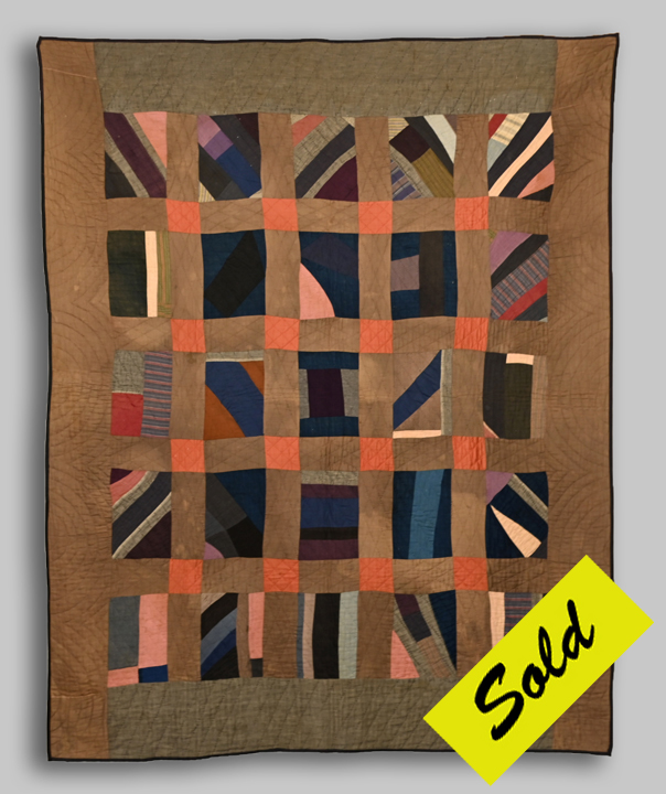 CONJE44 Early Abstract Amish Quilt