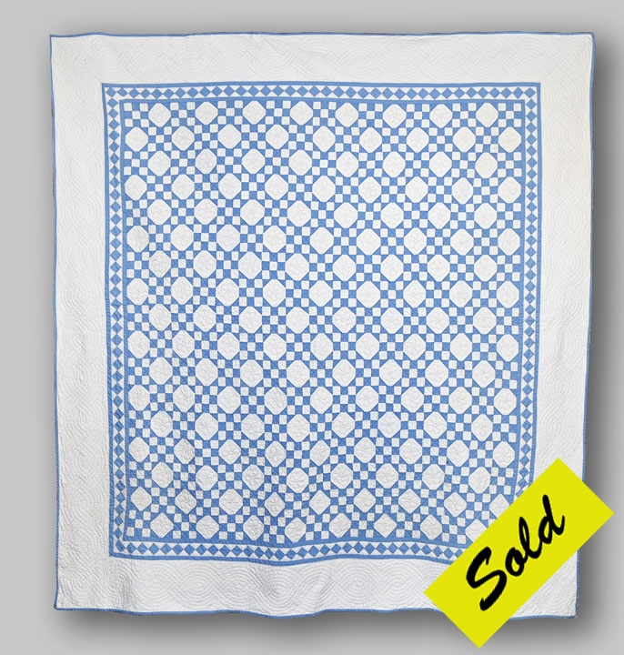 CONRA1 Snowball and Nine Patch or Flagstones Quilt