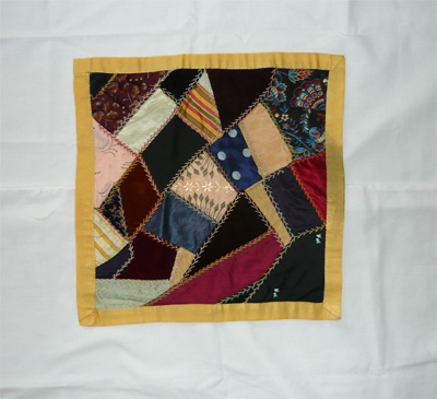 DQ181 Victorian Silk & Silk Velvet Doll Quilt