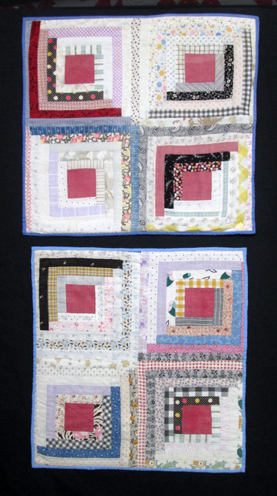 f321 Log Cabin Quilt Fragment