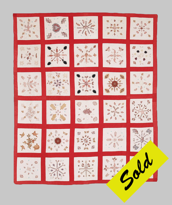 Q7034 Folk Art Broderie Perse Quilt