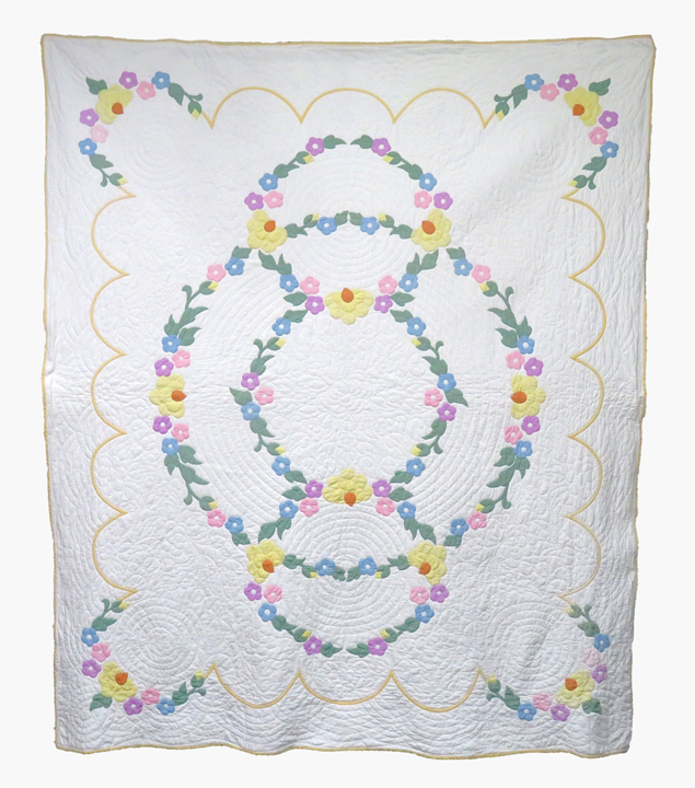 Q8180 Floral Center Medallion Kit Quilt