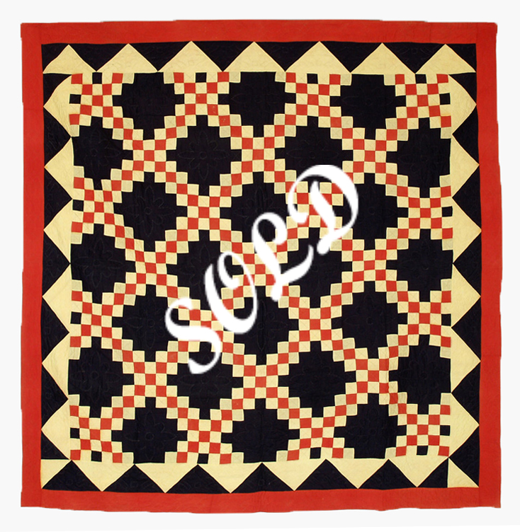 Q8453 Double Irish Chain with Double Border