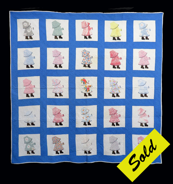 Q8490 Sunbonnet Sue in Rain Gear and Galoshes