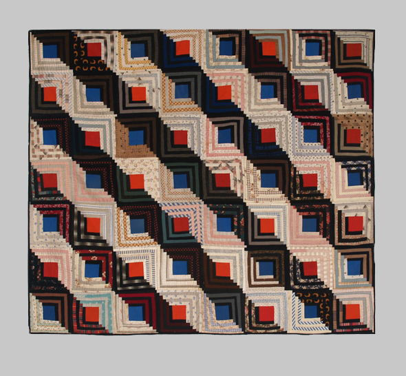 Q8859 Log Cabin Straight Furrows