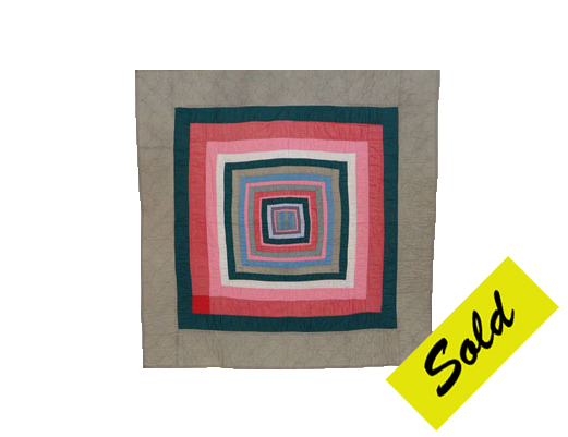 Q8876 Amish Concentric Square Crib Quilt