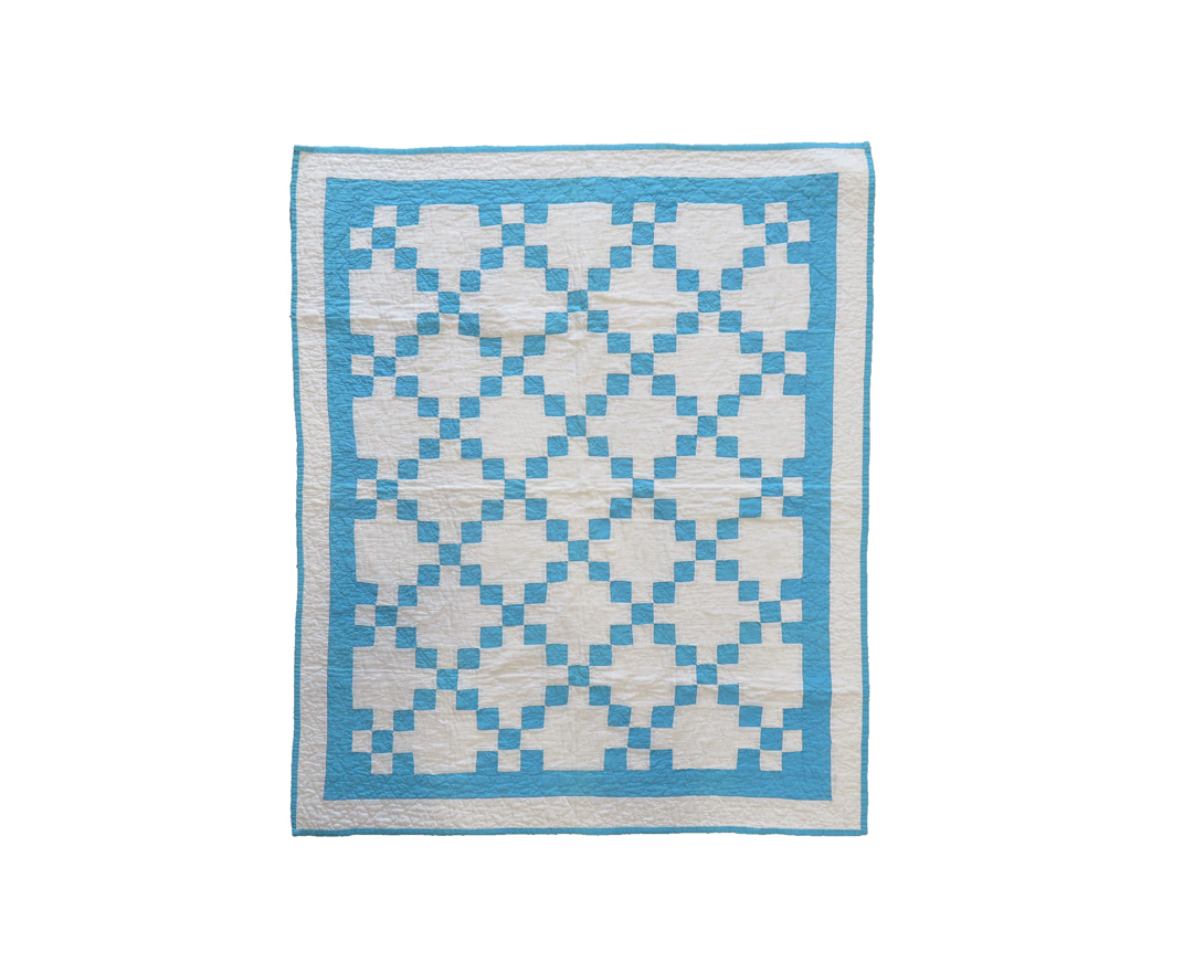 Q8887 Nine Patch Irish Chain Crib Quilt