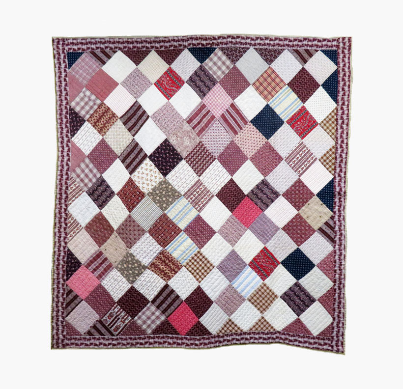 Antique Fabric 19thc Indigo Blue Calico Tiny Geometric Quilt Doll 9/"x9/" 5 availa