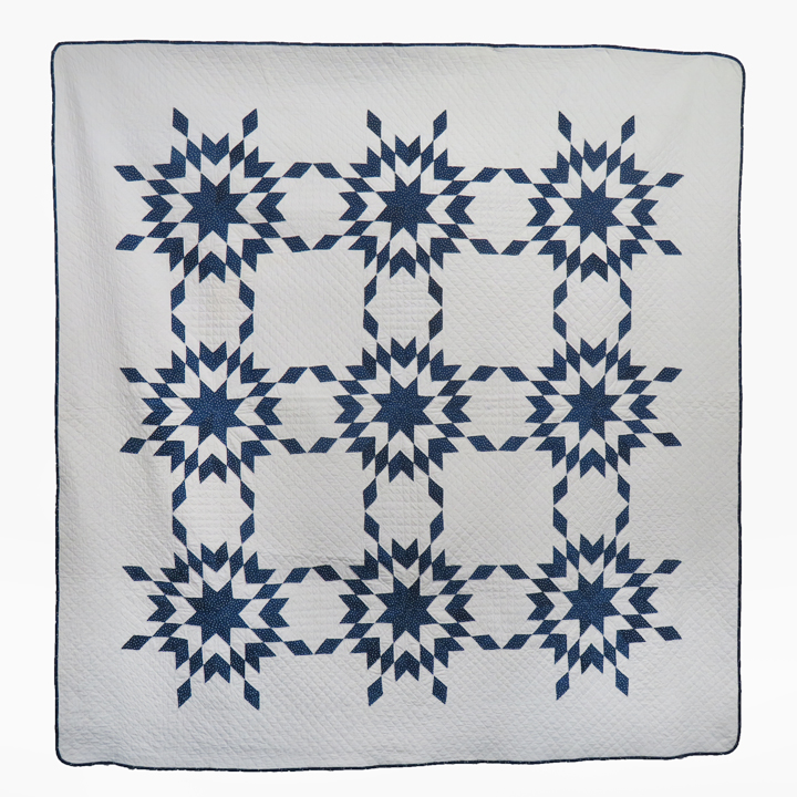 q9105 Blue and White Broken Star