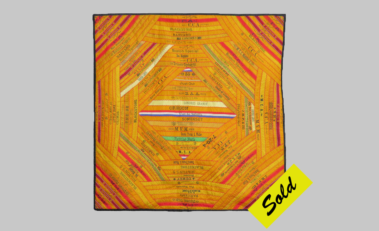Q9108 Harvard University /Massachusetts Miniature Cigar Ribbon Quilt