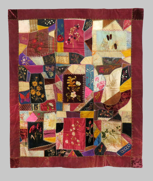 Q9220 Center Medallion Victorian Crazy Quilt