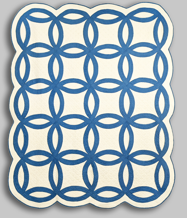 Q9260 Double Wedding Ring Quilt