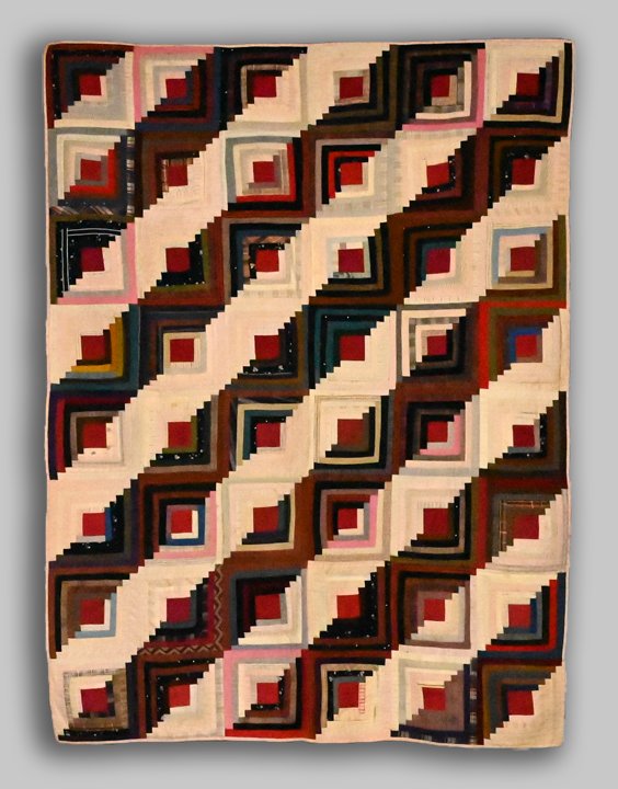 Q9273 Log Cabin Straight Furrows Quilt