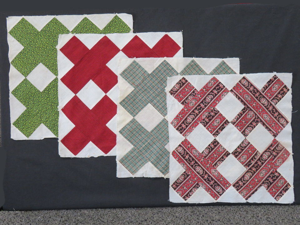 QB252 Diagonal Cross Quilt Blocks