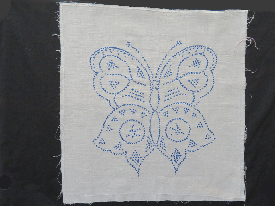 QB259 Butterfly Blue Work
